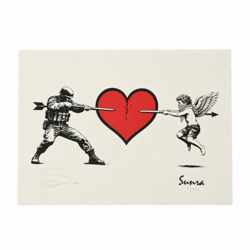 Sunra_Streetart_Montpellier_Heart_Of_Resistance_Serigraphie